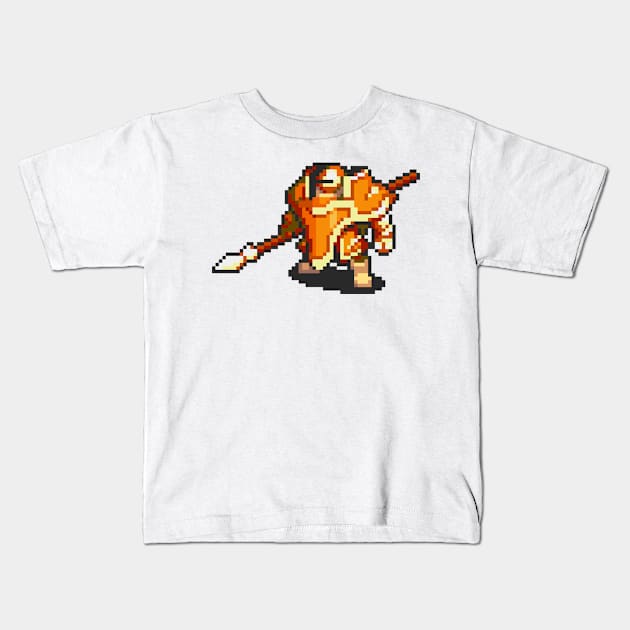 Knight Fighting Sprite Kids T-Shirt by SpriteGuy95